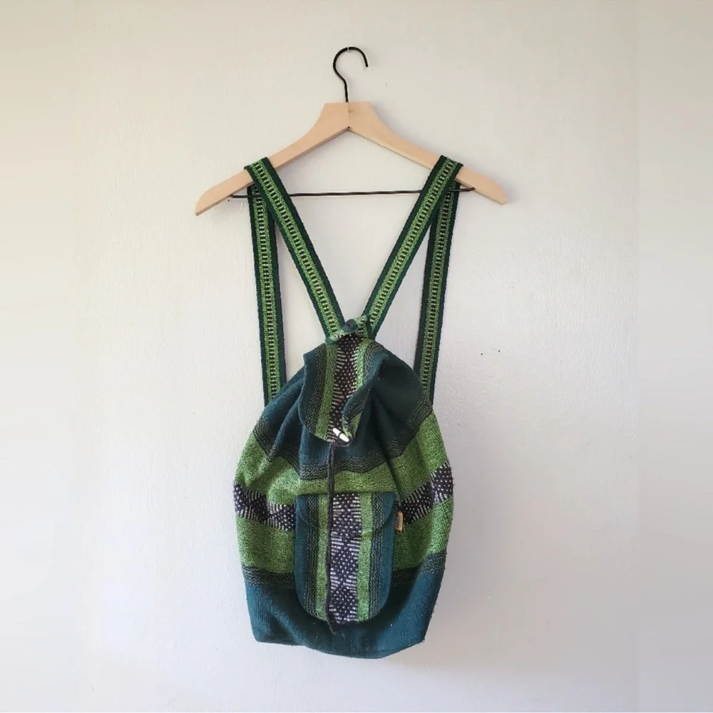 Pinzon Woven Backpack, Green, One Size